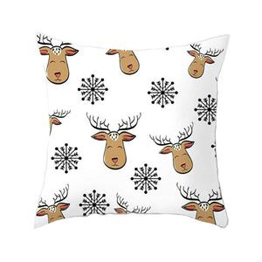 Funda de Cojín Navideño con Estampado de Astas para Sofá - Image 10