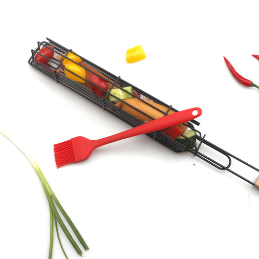 Pinza para Carnes con Mango de Madera y Malla - Herramienta BBQ Profesional - Image 5