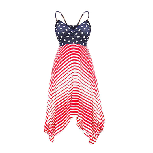 Vestido de Tirantes Estampado Patriótico para Mujer - Image 10