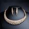 Colar de Noiva Ouro 18k com Cristais - Design Europeu