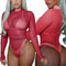 Body Sensual de Malla Transparente para Mujer