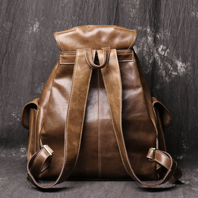 Mochila de Cuero Crazy Horse para Mujer - Image 4
