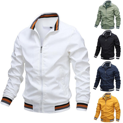 Chaqueta Deportiva de Color Sólido para Primavera y Otoño
