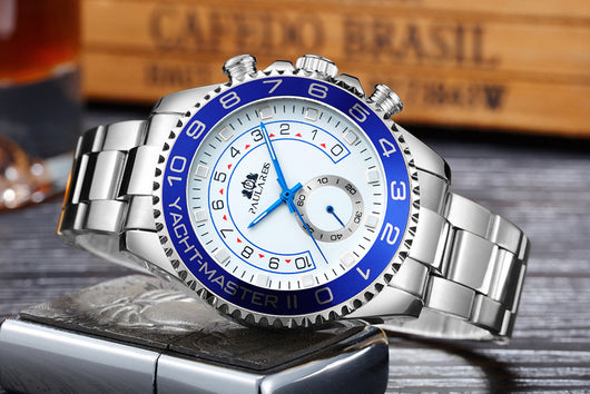 Reloj Automático de Acero Dorado con Esfera Luminosa para Hombre - Image 23