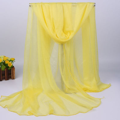 Foulard Largo de Gasa para Mujer - Protección Solar y Estilo Versátil - Image 28