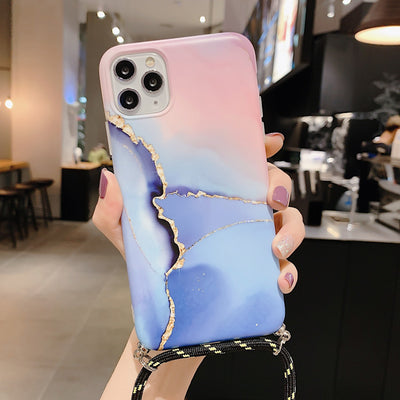 Funda para iPhone con Patrón Mármol y Cordón Ajustable - Image 20