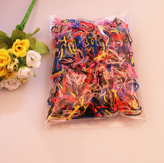 Pack de 2,000 Banditas Elásticas de Colores para Cabello Infantil - Image 3