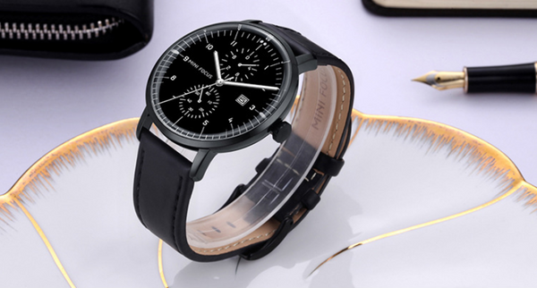 Reloj de Negocios para Hombre con Movimiento Japonés, Calendario y Luz Nocturna