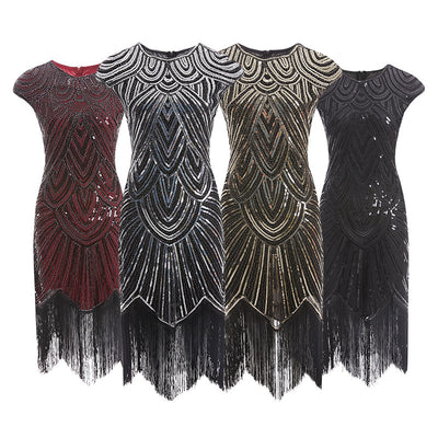 Vestido de Lentejuelas con Flecos y Trenzas - Image 5