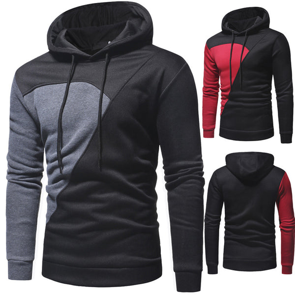 Sudadera con Capucha de Bloques de Color