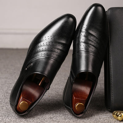 Zapatos de Cuero para Hombre con Punta Afilada - Estilo Casual Elegante - Image 6