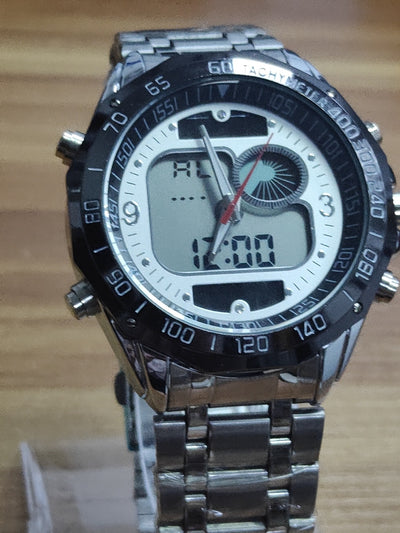 Reloj Deportivo Acero Inoxidable Doble Pantalla Luminosa Resistente al Agua - Image 14