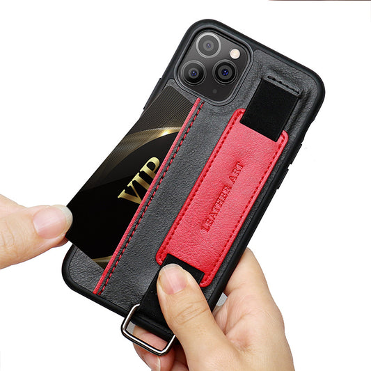 Funda para Teléfono con Brazalete de Cuero