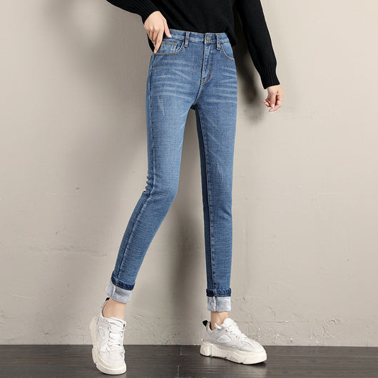 Pantalones Térmicos Reductores de Terciopelo para Mujer Talla Plus - Image 9