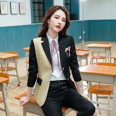 Blazer Universitario Bicolor Estilo Occidental - Image 7