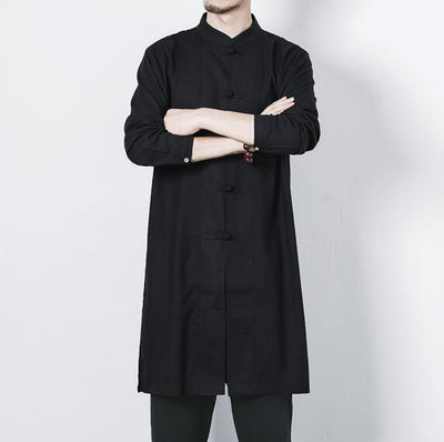 Chaqueta de Botones Lino y Algodón para Hombre - Image 14