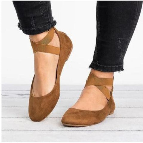 Zapatos Planos Casuales con Estampado de Leopardo y Correa Elástica para Mujer - Image 2