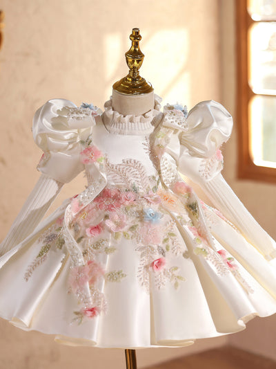 Vestido de Dama de Honor Infantil Elegante y Esponjoso - Image 3