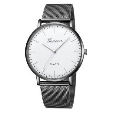Reloj de Pulsera GENEVA Clásico para Hombre y Mujer - Acero Inoxidable Cuarzo - Image 22