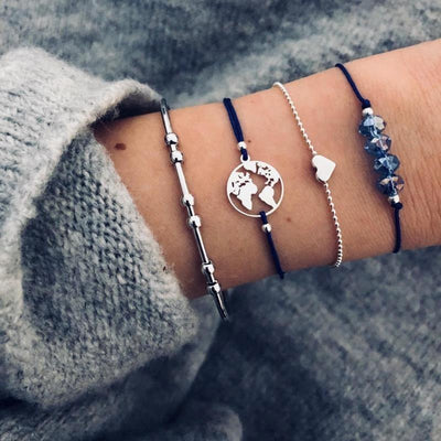 Set de Pulseras Bohemias Vintage con Cuentas y Amuletos para Mujer - Image 11