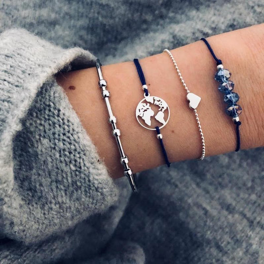 Set de Pulseras Bohemias Vintage con Cuentas y Amuletos para Mujer - Image 11