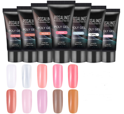 Molde de Uñas de Cristal para Extensiones