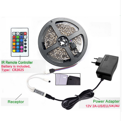 Kit Controlador LED RGB 300 Luces IP65 con Control Remoto 44 Teclas - Image 4