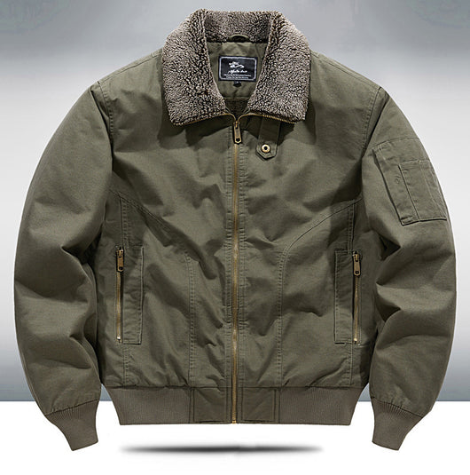 Abrigo Oversize Forrado en Polar para Hombre Talla Grande - Image 11