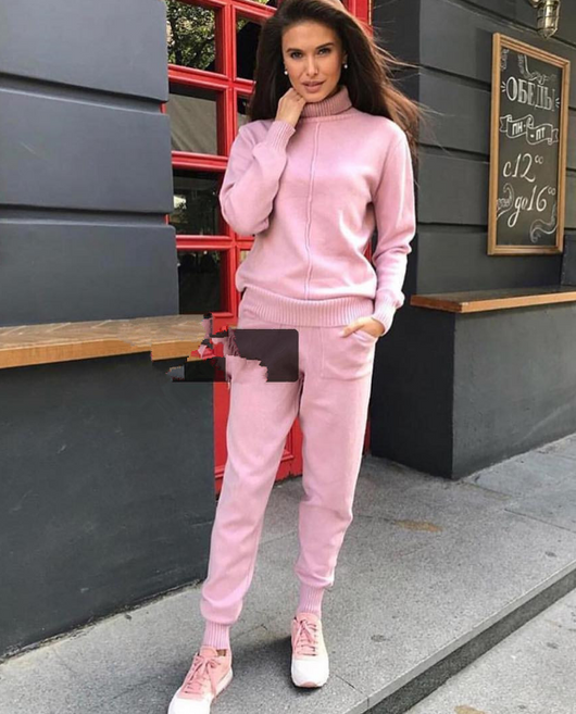 Conjunto Deportivo de Lana Merino - Suéter y Pantalón Tejido - Image 13