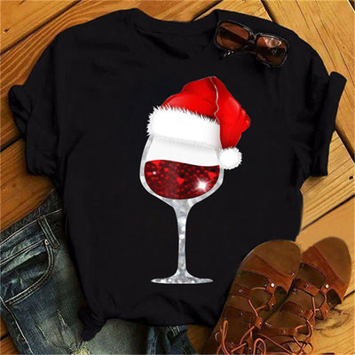 Playera de Pareja Navideña con Copas de Vino para Él y Ella - Image 18