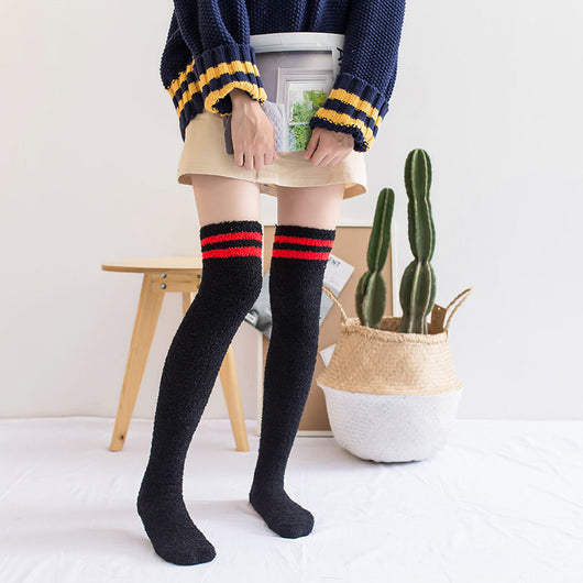 Calcetines Largos de Coral Fleece hasta la Rodilla - Talla Plus - Image 22