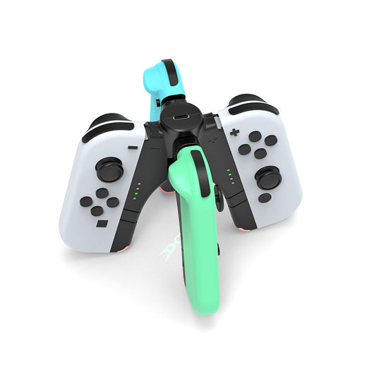 Cargador Múltiple 4 en 1 para Controles Nintendo Switch - Base de Carga Rápida - Image 8