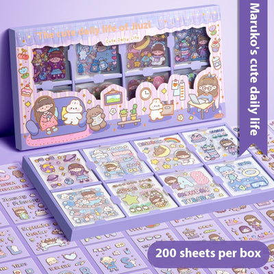 200 Stickers Impermeables para Tienda de Campaña con Diseño Cartoon - Image 6