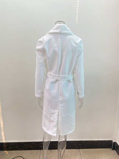 Chaqueta de Lana para Mujer con Cuello en V y Botones - Image 19