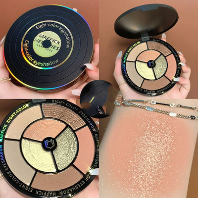 Paleta de Sombras de 8 Colores Tonos Tierra, Naranja y Neón Vibrante - Image 5