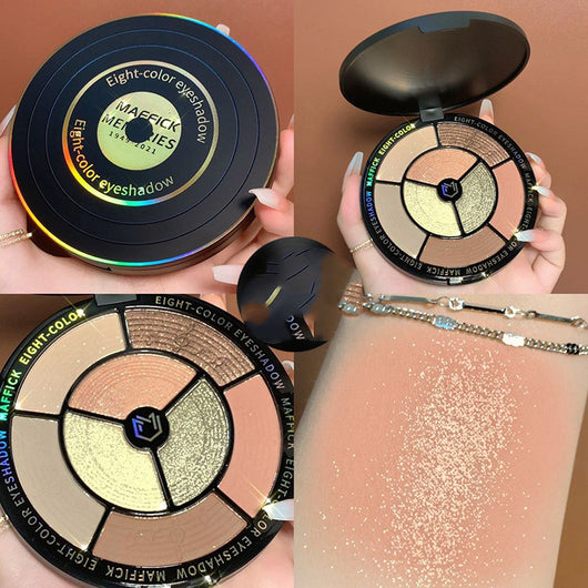 Paleta de Sombras de 8 Colores Tonos Tierra, Naranja y Neón Vibrante - Image 5