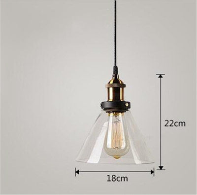 Lámpara Colgante Industrial Nórdica de Vidrio para Dormitorio - Image 12