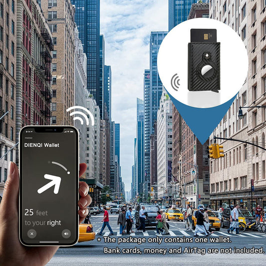 Cartera Inteligente Anti-Robo con Localizador AirTag