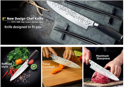 Cuchillo de Chef Profesional Japonés de Acero - Image 10