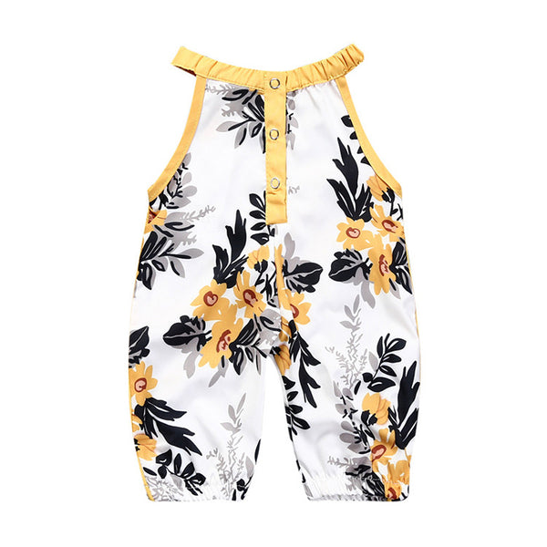 Mono Floral sin Mangas para Niñas - Diseño Moderno y Cómodo