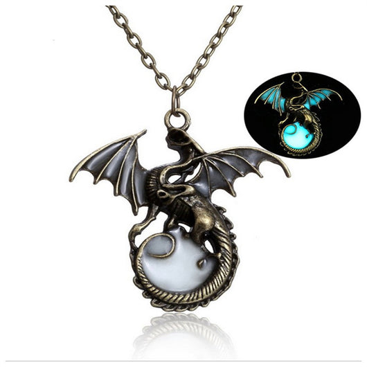 Collar Colgante Dragón Luminoso