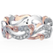 Anillo de Compromiso Dragón Minimalista con Flores - Joyería Moderna Unisex