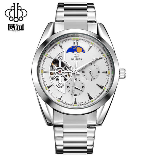 Reloj Automático Wei Guan - Diseño Moderno con Función Lunar para Hombre - Image 5