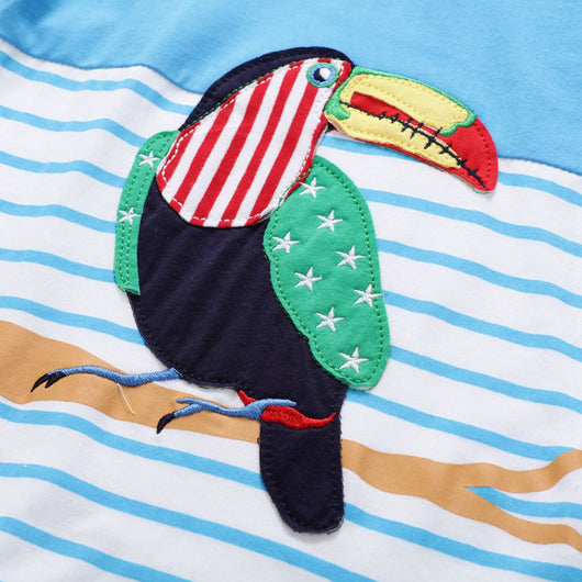 Playera de Algodón con Contraste para Niños y Niñas - Fresca y Cómoda para Verano - Image 4