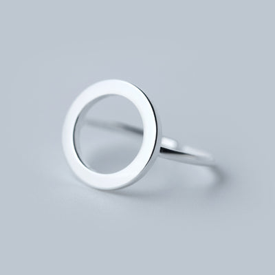 Anillo de Plata 925 con Diseño Geométrico Circular - Image 4