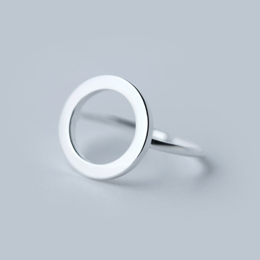 Anillo de Plata 925 con Diseño Geométrico Circular - Image 4