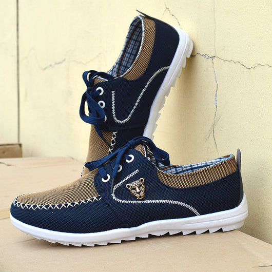 Zapatos de Lona Casual para Hombre Estilo Coreano Talla Grande - Image 4