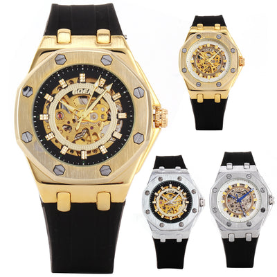 Reloj Mecánico Automático para Hombre con Banda de Silicona - Image 2