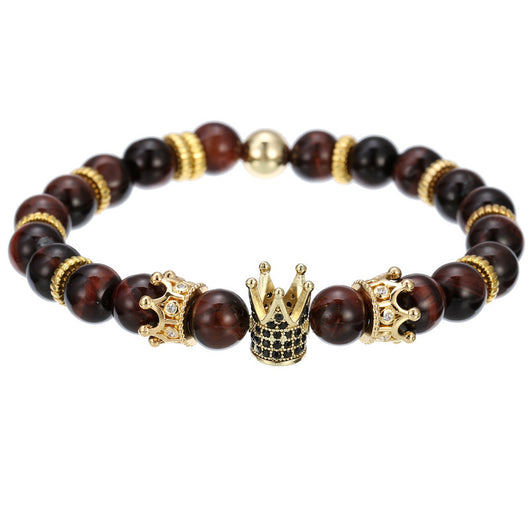 Pulsera Hexagonal para Hombre con Circonitas Incrustadas y Diseño de Corona - Image 12