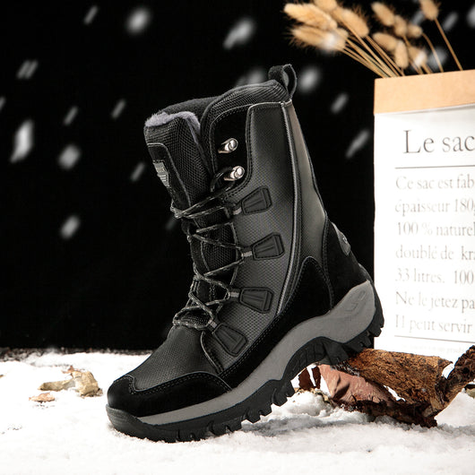 Botas de Nieve Cálidas con Forro de Algodón y Felpa